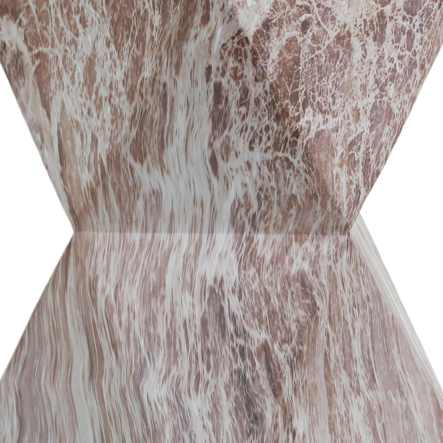 End Tables 12.4" Faux Marble Side Table, Indoor and Outdoor Marble Accent Table for Living Room, Patio, Garden