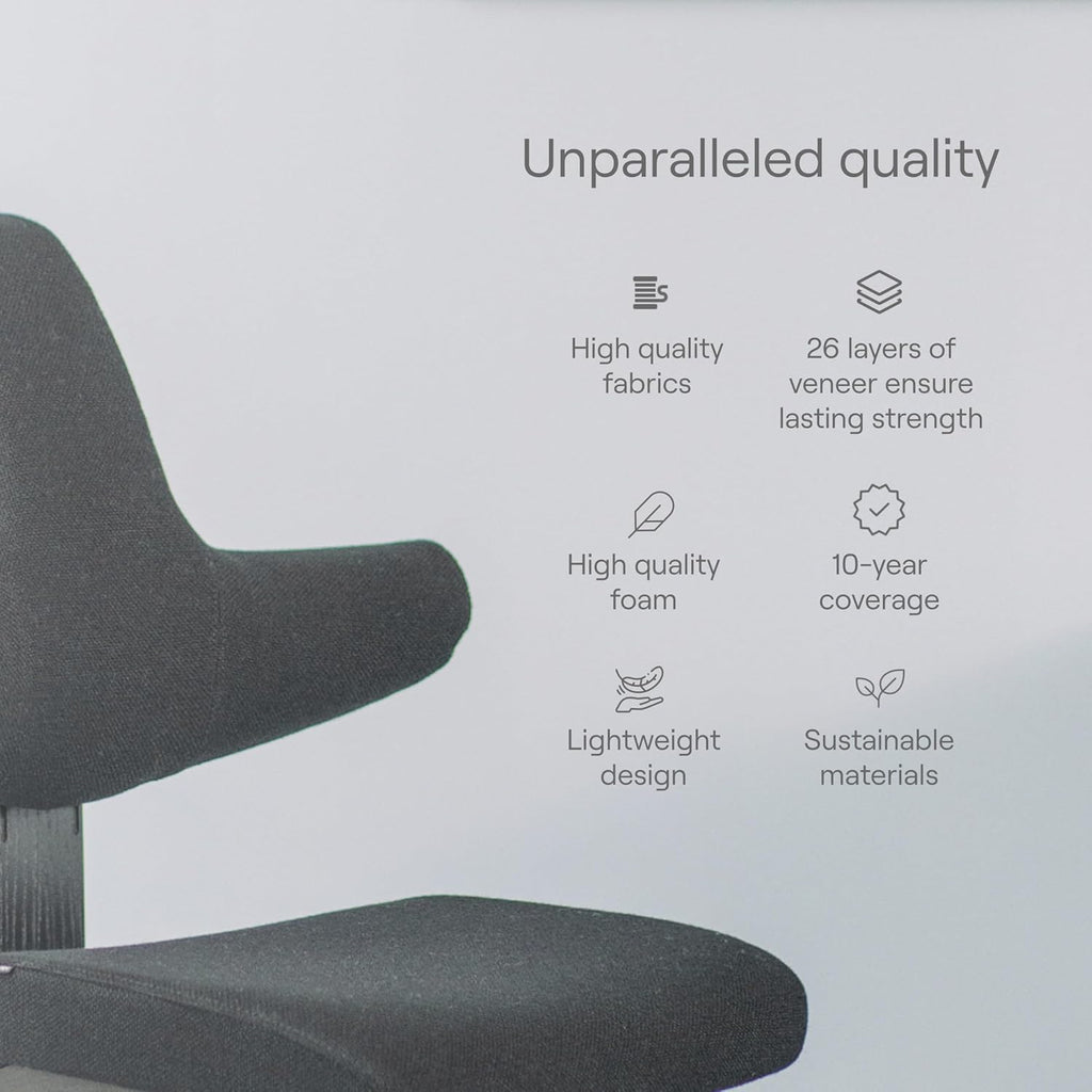 Varier ThatSit Balans Adjustable Ergonomic Kneeling Chair with Backrest, 10-Year Limited Warranty, Designed by Peter Opsvik, Natur/Black