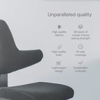 Varier ThatSit Balans Adjustable Ergonomic Kneeling Chair with Backrest, 10-Year Limited Warranty, Designed by Peter Opsvik, Natur/Black