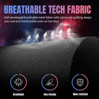 GTPLAYER RGB Gaming Chair with Footrest, LED Lights, Ergonomic Computer Chair with Linkage Armrest, Breathable Fabric for Home Office Desk - Video Game Chairs for Adults