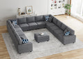 Legend Vansen Modular Sectional Sofa L Shaped Couch with Ottoman Modern Reversible Corner Sectional Couch for Living Room