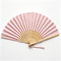 Lace Folding Handheld Fan for Women - Bamboo Tassel Women Wedding Party Décor.(Pink lace) | Bamboo, Tassel, Wedding Party Décor
