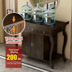 Bamboo Shrine Altar Table with Storage Personal Shrine Altar Table Buddha Niche Chinese Cabinet Vintage Buddhist Altar Offering Table(140x40x88cm)