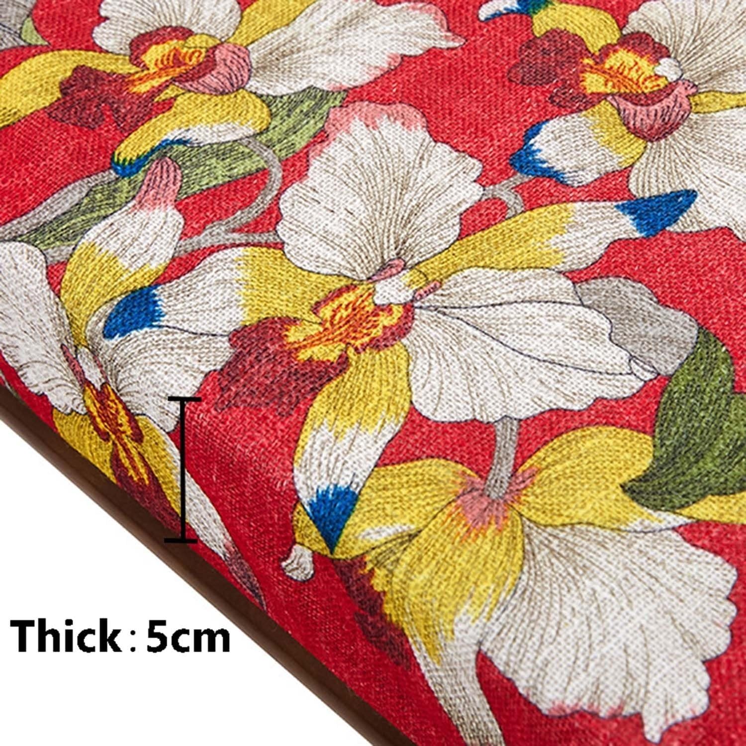 Bench Cushion Indoor/Outdoor Furniture Replacement Cushions 60/80/100/120/150/180cm -Long Seat Cushion Non-Slip for Bay Windows, Garden Patio, Long Chairs, Swings & Porch(Color5,90x50x5cm)