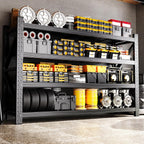 79"W Heavy Duty Storage Shelves, 8000LBS Adjustable Garage Shelving Unit, Rust Proof Large Metal Storage Rack, 24"D x 79"W x 74"H Industrial Shelving for Warehouse, Basement, Shop, Supermarket