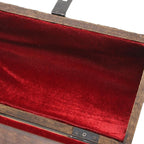 Nautical Cove Wooden Treasure Chest with Padded Velvet Lining and Antique Lock with Skeleton Keys (Medium 11x6x6.5) – Luxury Wood Pirate Chest, Decorative Wooden Keepsake Box