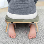 LOYALHEARTDY Meditation Bench - Bamboo Wood, Foldable Meditation Stool with Velvet Cushion Cover & Carrying Bag - Prayer Kneeler Chair for Yoga Or Sitting (Green)