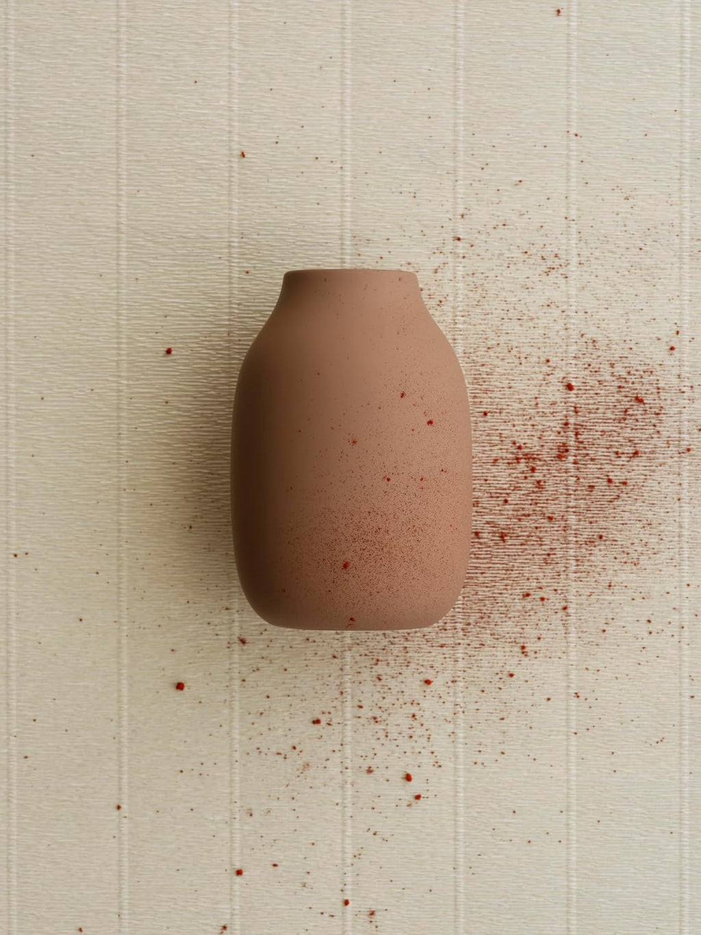 blomus Vase, Colora, Flower Vase Made of Ceramic, Indian Tan Colour, Size L, Diameter 14 x 20 cm, Handmade