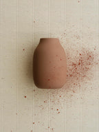 blomus Vase, Colora, Flower Vase Made of Ceramic, Indian Tan Colour, Size L, Diameter 14 x 20 cm, Handmade