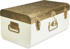 ELAN Beaten Brass style Metal storage Trunk