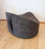 Gumdrop Meditation Seat Cushion, Round, Gray