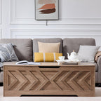 55.1” Storage Bench, Extra Large Entryway Bench with Storage,Storage Chest with 2 Safety Hinges,Blanket Storage,Shoe Storage Chest for Bedroom,Living Room,Easy Assembly. (Greige)