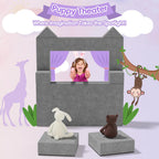 Betterhood Modular Kids Play Couch, Convertible Foam Couch for Toddlers, Child Sectional Kids Sofa for Playroom Bedroom, Grey