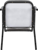 BizChair HERCULES Series Trapezoidal Back Stacking Banquet Chair with 2.5" Thick Seat in Gray Fabric - Silver Vein Frame
