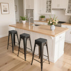 Bar Stool Cushions Square 12" x 12" Small Cushions for Bar Stools with Ties Small Seat Pads with Washable Cover 1 Piece Dark Grey