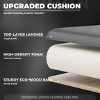 Gaming Chair with Footrest & Lumbar Support, PU Leather High Back Ergonomic Height Adjustable Swivel Office Desk Chair for Adults Gaming, Working, Black Grey