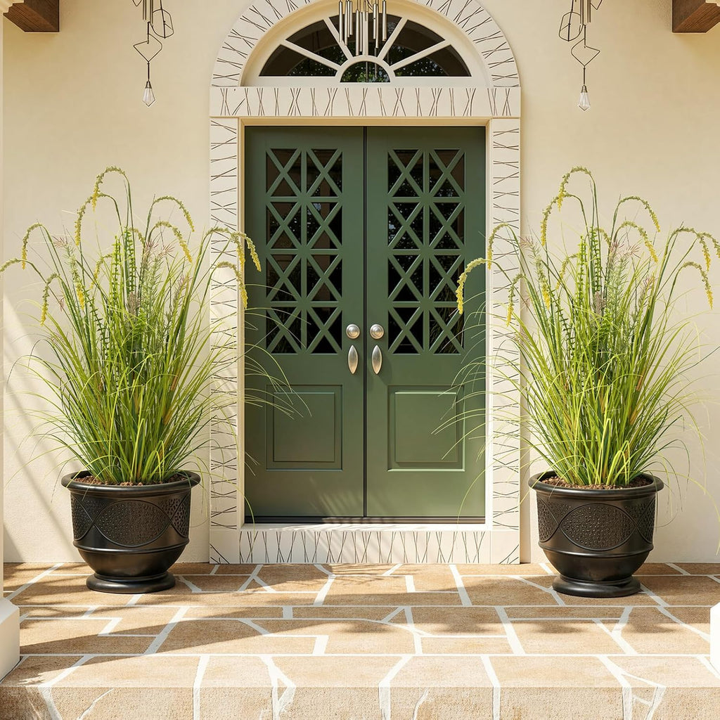 3FT Artificial Reed Grass Artificial Tall Grass Plants Outdoor Indoor ,Fake Plants & Flowers in Pot-Housewarming gifts For Living Room Office Bedroom Decor