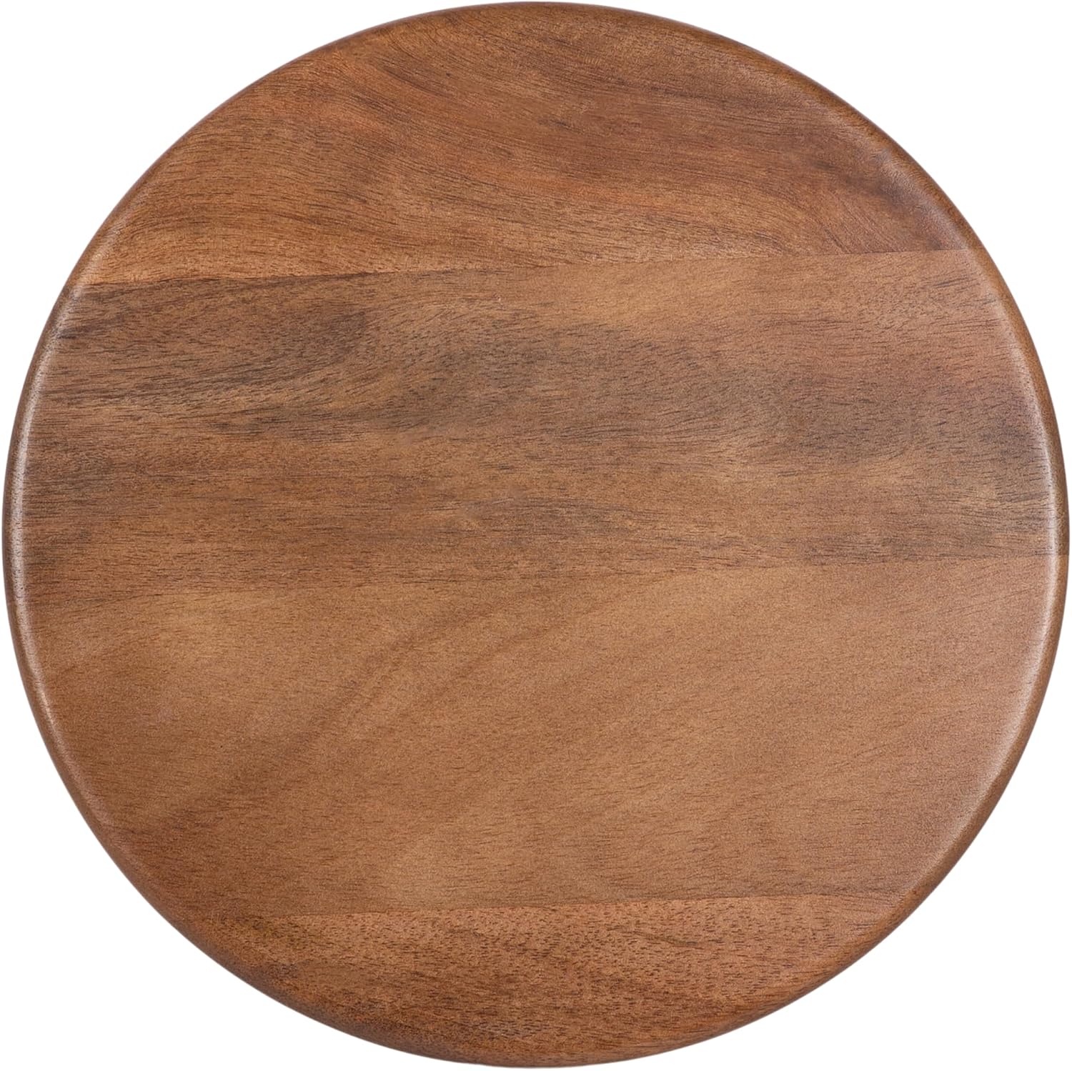 Kate and Laurel Macron Modern Mango Wood Round Side Table, 12 x 12 x 22, Walnut Brown, Transitional Wooden Pedestal Table for Use as Indoor Plant Stand or Useful Living Room End Table