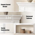Loomie 63" Long Console Tables for Entryway, Modern Rectangular Sofa Table Behind the Couch, Narrow Long Entry Accent Table for Living Room, Entrance, Hallway, Foyer (White)