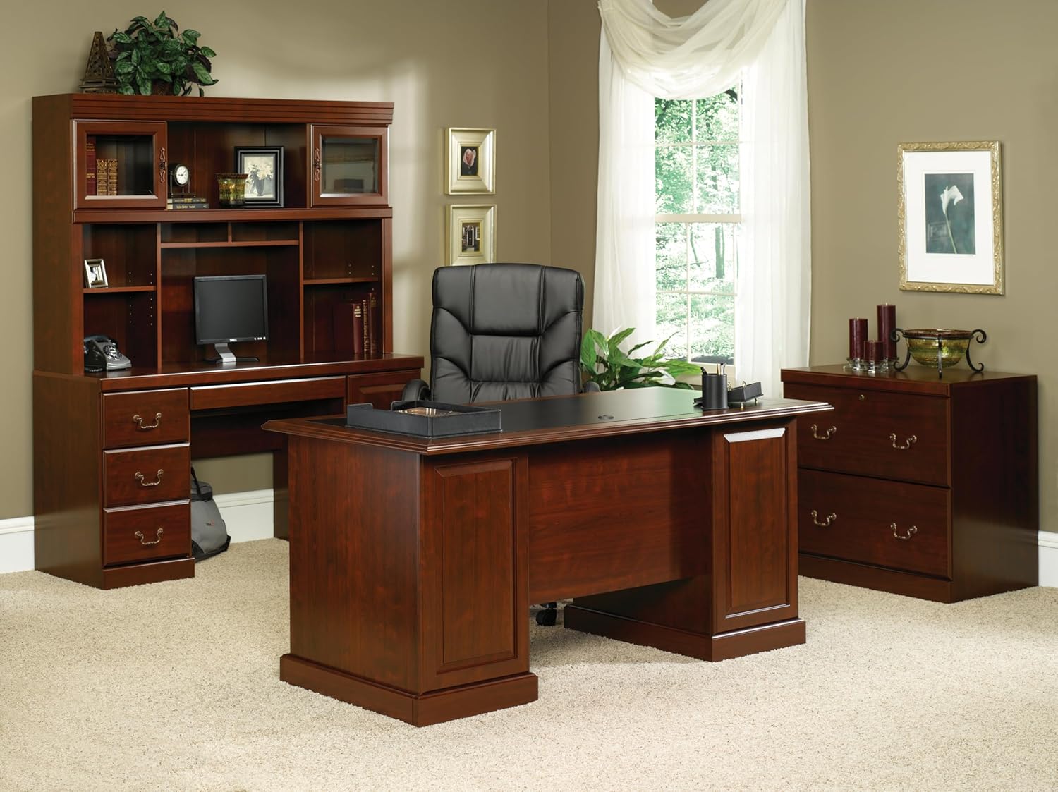 Sauder Heritage Hill Hutch For 404944, Classic Cherry finish