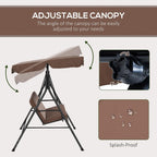 3 Person Porch Swing with Canopy