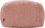 icon Amara Cord Bean Bag Footstool, Dawn Pink, Pouffe Footstool with Filling Included, Footrest, Bedroom, Living Room, Living Room Furniture