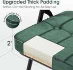 Padded Folding Chairs Set of 4, Heavy Duty Folding Chairs with Cushion, Portable and Comfortable Sets for Dining, Office, Party, Card Table Green