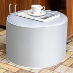 Multipurpose Outdoor Ottoman for Patio 20x14 Inches, Backyard, Additional Seating, Footrest, Side Table,Outdoor Patio Bean Bag Ottoman (Light Gray, Round)