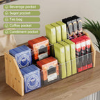 NiHome 2-Tier Drink Packet Organizer, 8 Slot for Sugar Packets, Tea Bags