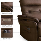 Korser Power Zero Gravity Recliner Chairs for Adults, Wall Hugger RV Recliner with USB & Type-C Charging Ports, Electric Power Recliner Chair for Living Room Home, Theater Seating, Bedroom