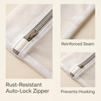 3 PCS Laundry Bags, Mesh Wash Bags for Delicates, 12x16 Inches White Durable Mesh Laundry Bag, Washing Machine Bag with Sturdy Zippers for Delicates Lingerie Bras Sweaters Clothes Travel