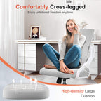 GTPLAYER Ergonomic Office Chair with Flip-up Armrests Executive Computer Chair for Home Office, Breathable Mesh & Comfy Lumbar Support, Moon Gray