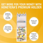 Honeyera The Original Stuffed Animal Storage (Patented) - Over Door Organizer for Stuffies, Baby Ideas Holder, Toy Plush Hammock Hanging Net Big Girls Toddler Large Bag Animals Stuffy Behind