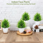 4 Pack Artificial Boxwood Topiary Ball Trees Outdoor, UV Resistant 16.2" Fake Green Plants with Spikes, Faux Cypress Bushes for Front Porch Planters, Summer Garden Yard Lawn Decor