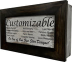 Bellewood Designs Customizable Gun Cabinet Wall Decoration - Personalized Gun Safe To Securely Store Your Gun In Plain Sight