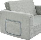 Ulax furniture Kids Fold Out Couch 2-in-1 Children Convertible Sofa to Lounger with Soft Plush Fabric