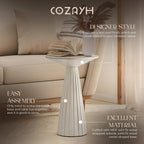 COZAYH Pedestal Small Drink Round Martini Table for Living Rooms or Bedrooms