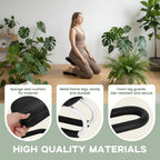 Meditation Bench,Adjustable Kneeling Meditation Stool,Metal Kneeling Stool with Non-Slip Cushion,Ergonomic Meditation Chair,Seiza Chair,Portable Yoga Stool for Meditation Yoga Home Prayer