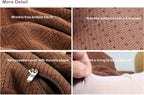 Sigmat Recliner Cushion for Elderly with Memory Foam 22x22x3 Inches Large Square Seat Cushion for Recliner Chair, Floor Pillow, Truck Seat Cushion Coffee
