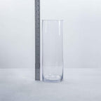 CYS Excel Glass Cylinder Vase (H:14" D:5") | Multiple Size Choices Glass Flower Vase Centerpieces | Hurricane Floating Candle Holder Vase