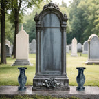 Cemetery Vases for Grave Decorations,Natural Granite Flower Vases for Cemetery. (2)