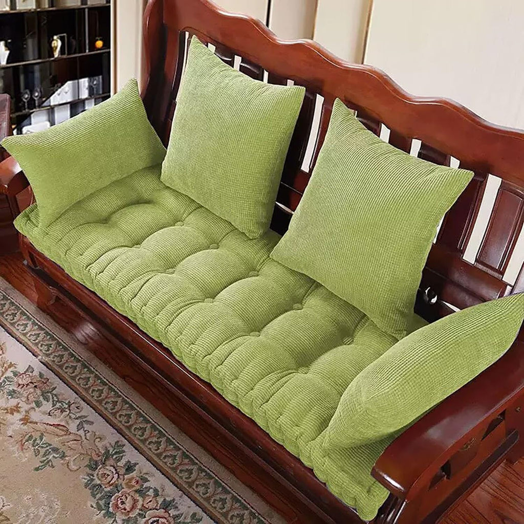 Bench Cushion for Outdoor/Indoor Furniture,8-10cm Thick Garden Bench Pad Cushions 90/100/120/150/180cm×30/35/40/50cm,for Bay Windows,Long Chairs,Sofas&Porch Furniture(Beige,69x22in)