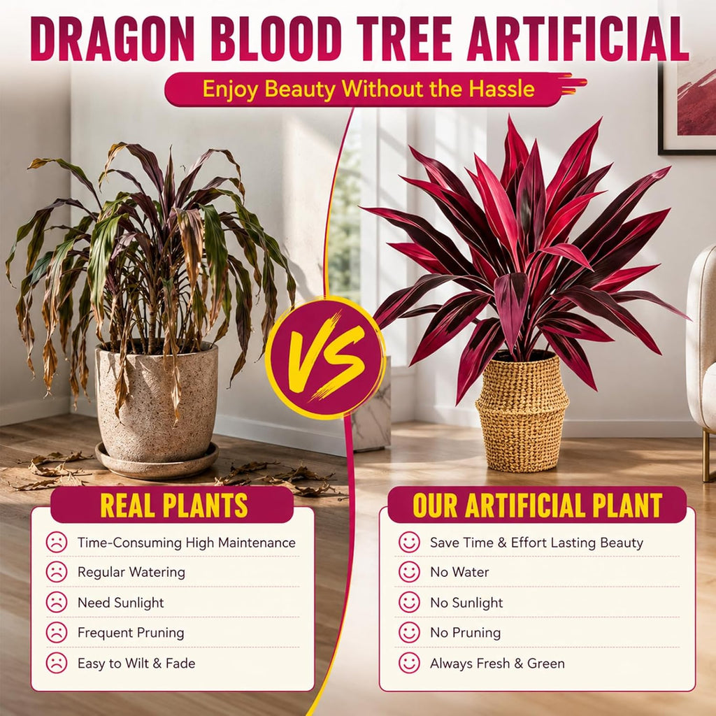 Artificial Tropical Plant UV Resistant Large Faux Plants Outdoor Fake Boston Ferns Potted Plants Realistic Agave Plastic Hostas Greenery Patio Outside Shrubs Flower Grass Front Porch Decor (2 PCS)