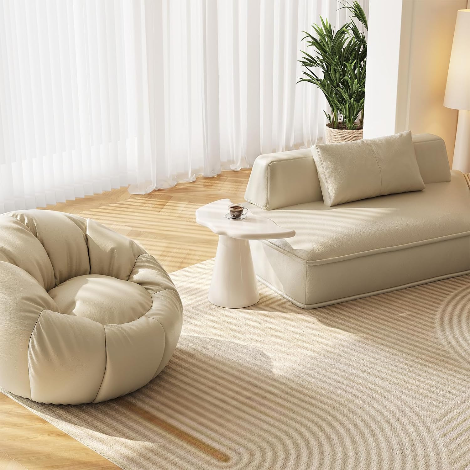 Small Side Table, Modern Accent End Table, Tapered Pedestal Sofa Beside Table for Bedroom, Living Room and Small Spaces, Easy to Assemble