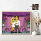 NudoHome Personalized Custom Yellow Portrait – Hand-Drawn Cartoon Style from Your Photo | Gift for Birthdays, Christmas, Mother’s Day, and Father’s Day, Gift