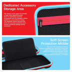 co2CREA Carrying Case for Nintendo Switch 2 (2025), Hard EVA Travel Bag Fits Nintendo Switch 2 Console, Holds 12 Game Cartridges, Organizer for Joy-Con and Accessories – Black