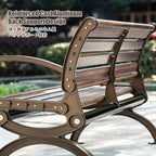 Park Benches for Outside, Outside Benches Weather Proof, Weather Resistant and Weatherproof, Suitable for Courtyards, Porches, Poolside Areas, and Parks.(A Upgraded,150cm)
