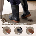 Door Mat 31"x47", Thin Dirt Trapper Entryway Door Mats Non Slip Washable Doormat, Low-Profile Welcome Mat for Inside Front Backdoor and Entrance