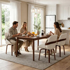 Swivel Dining Chairs Set of 4, Mid Century Modern Swivel Dining Chairs with Arms，Upholstered Kitchen & Dining Room Side Chairs with Solid Wood Legs for Living Room