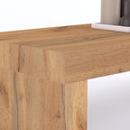 Mobili Fiver, Evolution Kitchen Peninsula 47.2 x 23.6 in, Rustic Oak, Made in Italy